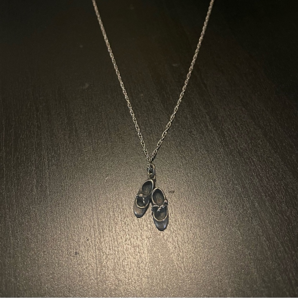 James Avery retired sterling silver 2 ballet shoes